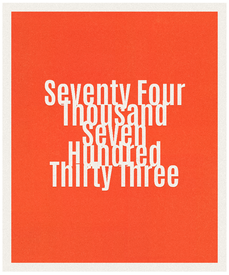 Count #74733