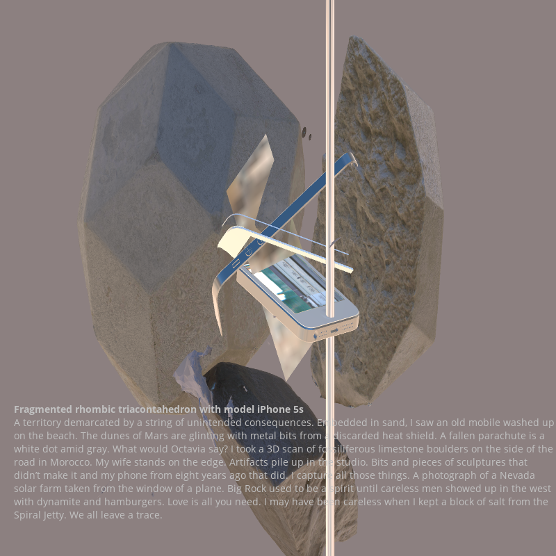 Fragmented triacontahedron with iPhone 5s #27