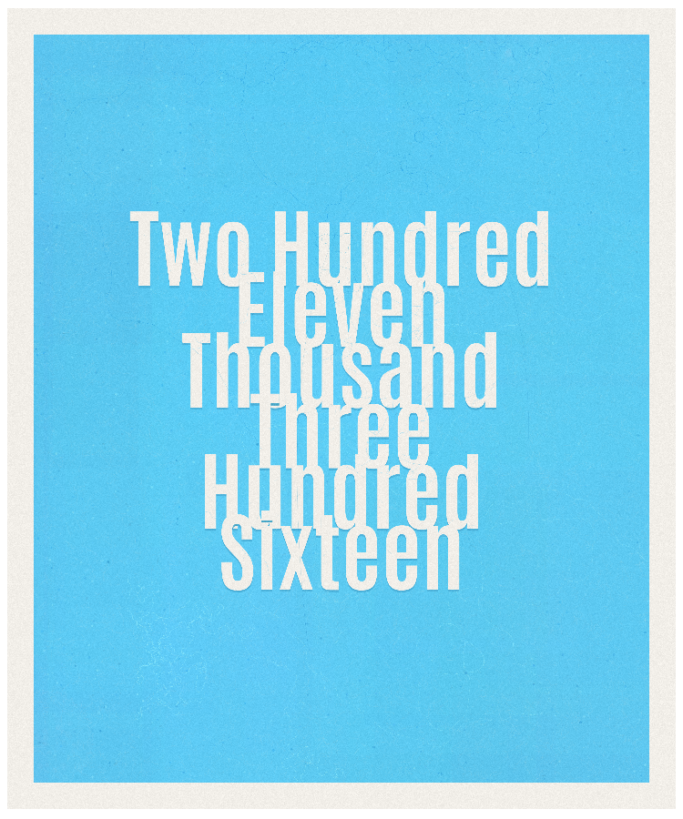 Count #211316