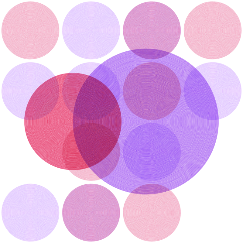 Brushed Circles #153