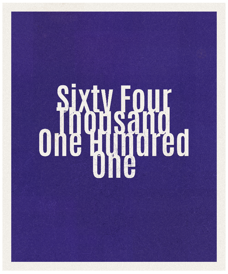 Count #64101