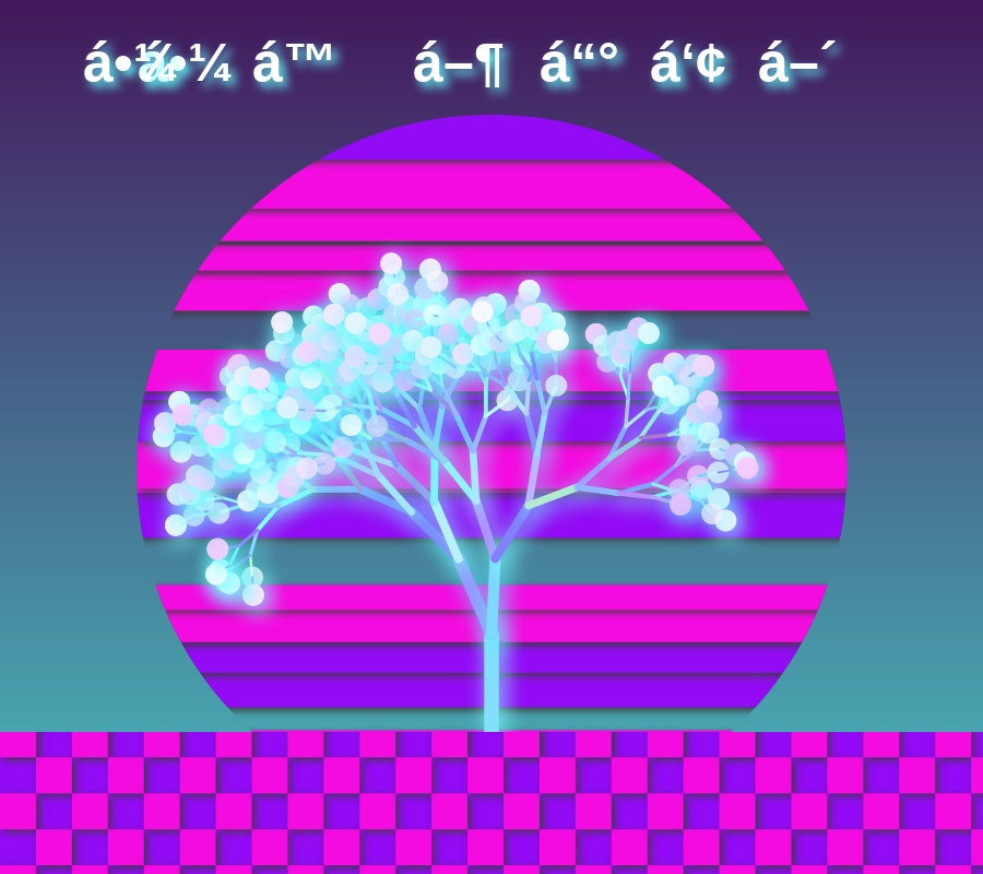 Vaporwave poster generator #1