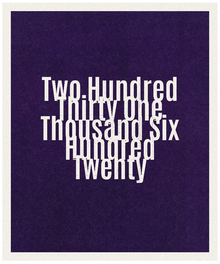 Count #231620