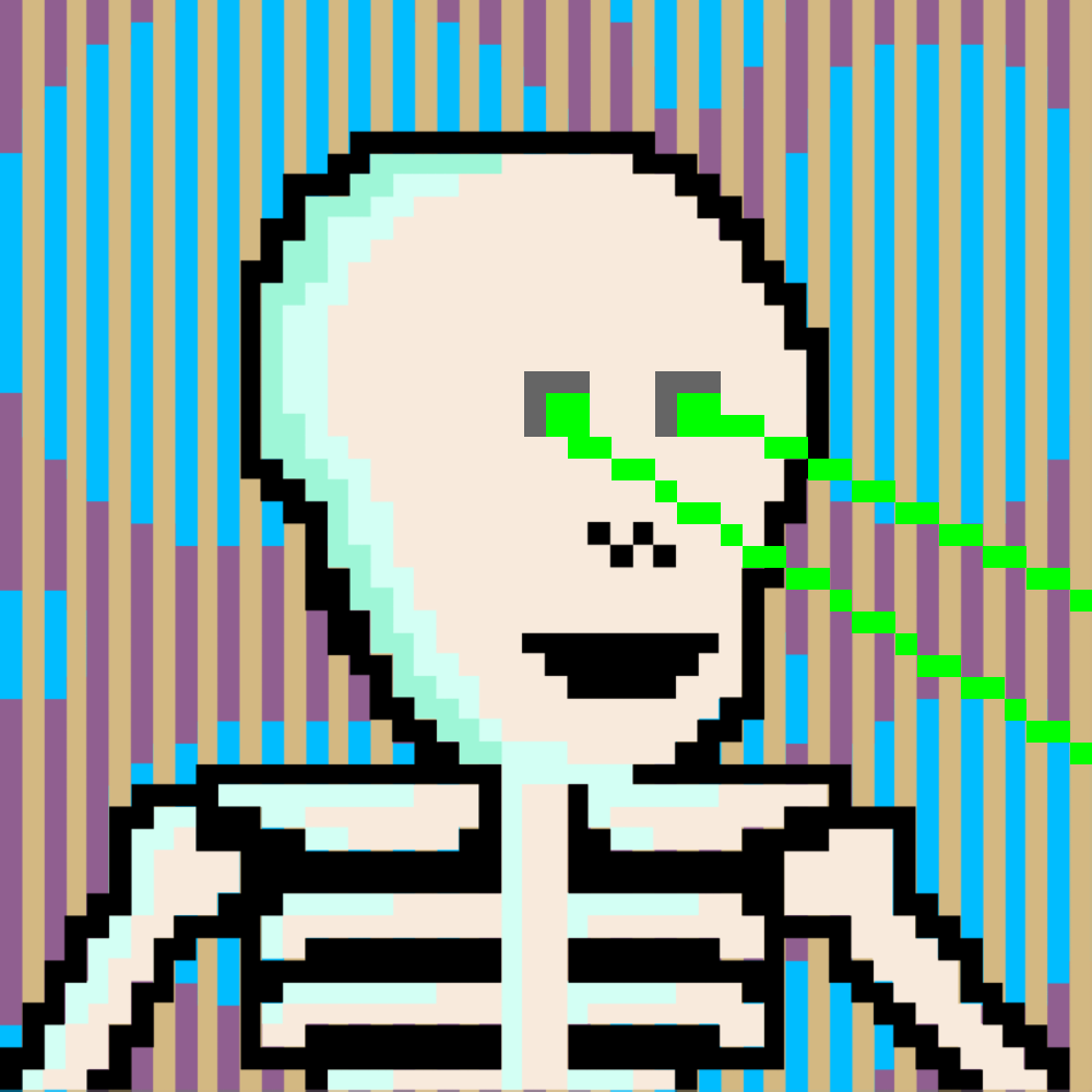 PIXEL SKULLETTI 1 #101