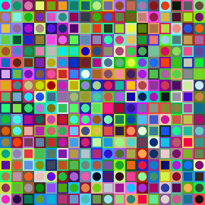 Square Dot Composition #196