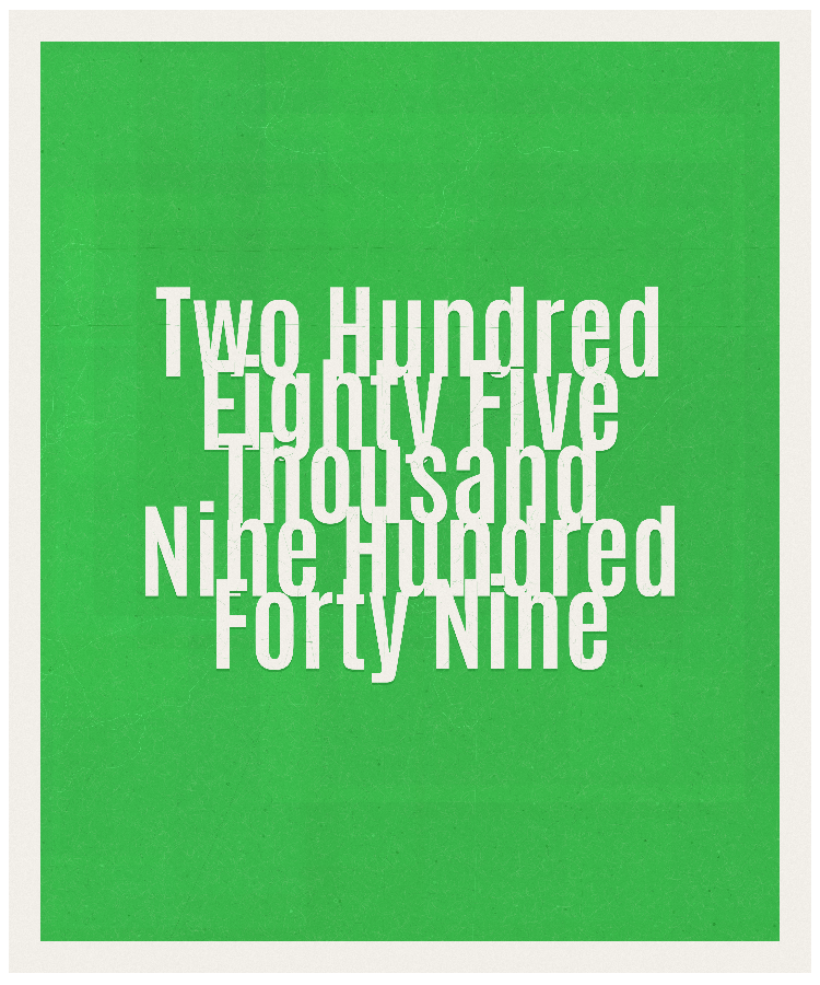Count #285949