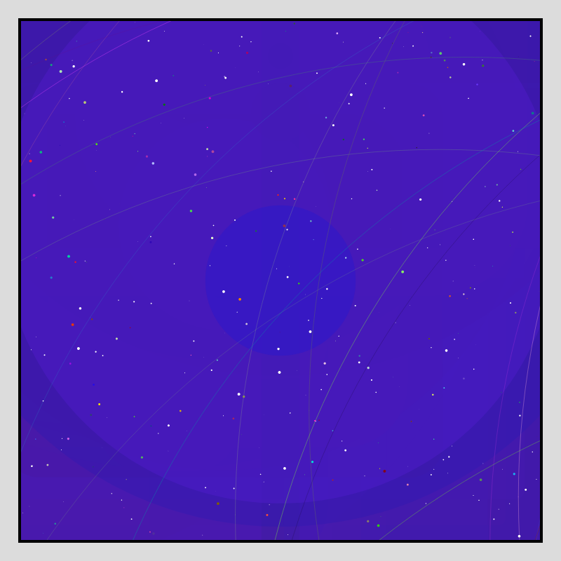 Color Field Starry B #195