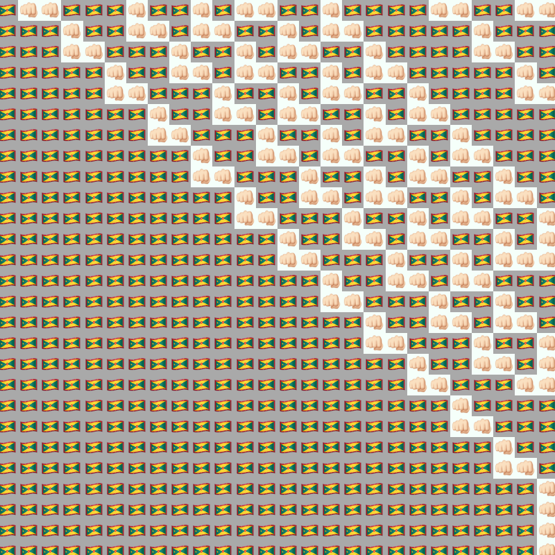 Elementary Cellular Emoji Automata #112