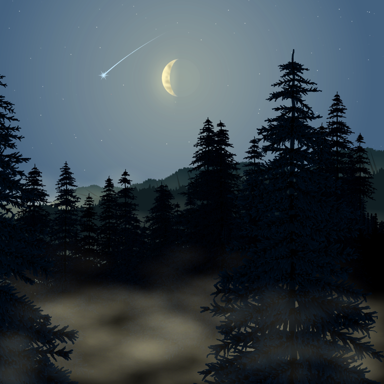 Moonlit Mountains #21