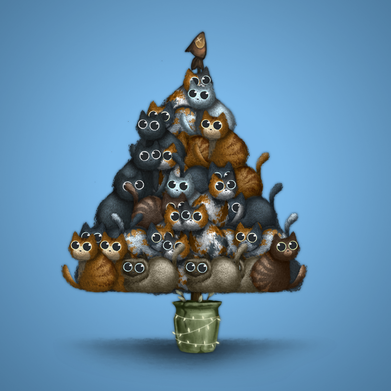 Fluffy Christmas Tree #18