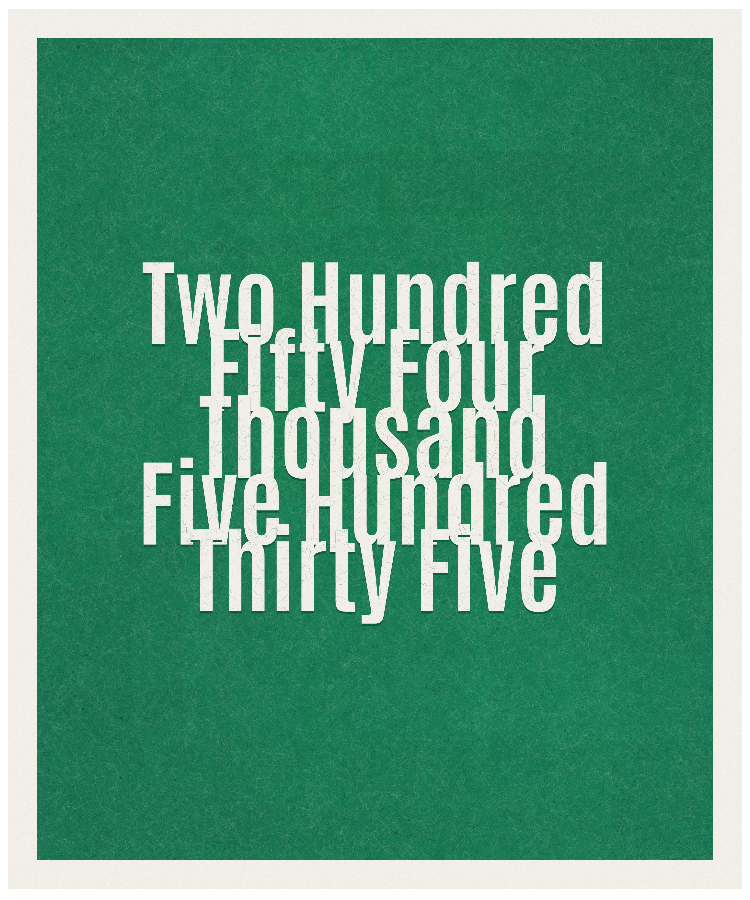 Count #254535