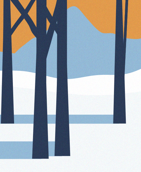 Minimal Snow Landscape #5