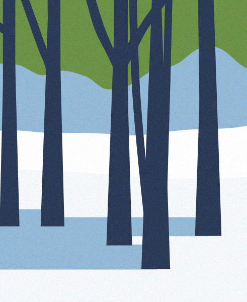 Minimal Snow Landscape #45