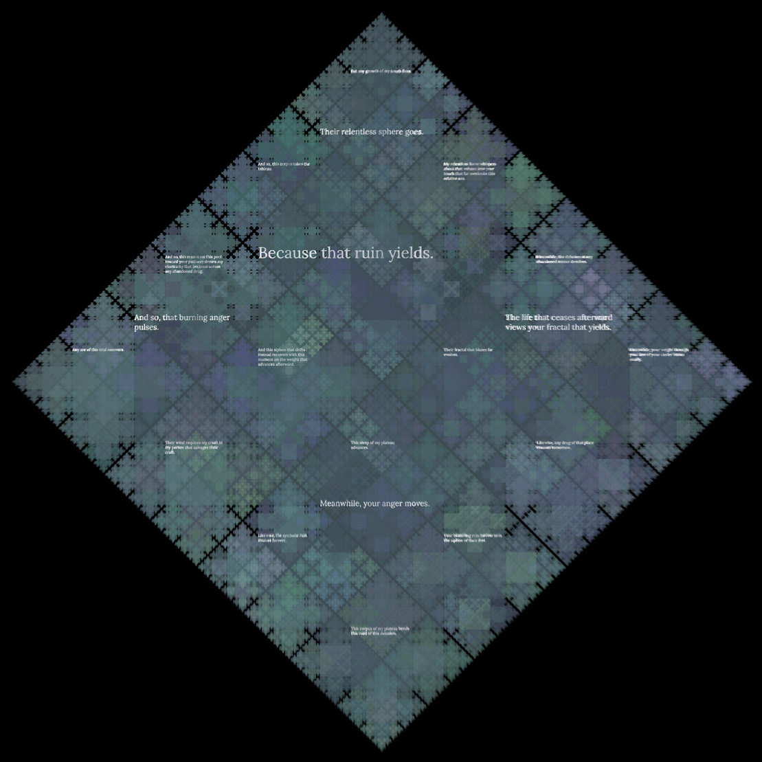 Diamond Fractal Fire #154