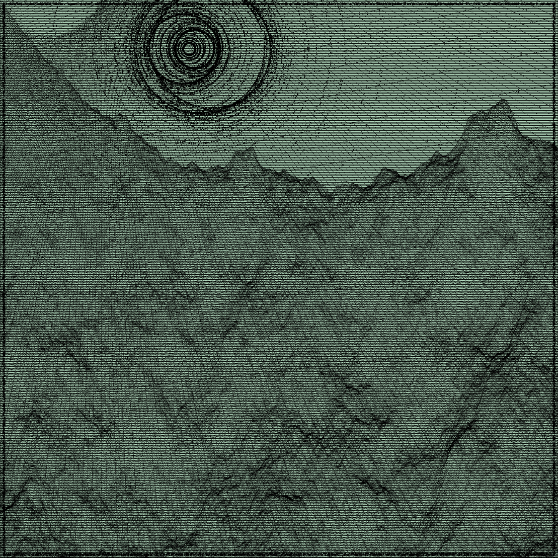 Surreal classic generative landscape #80