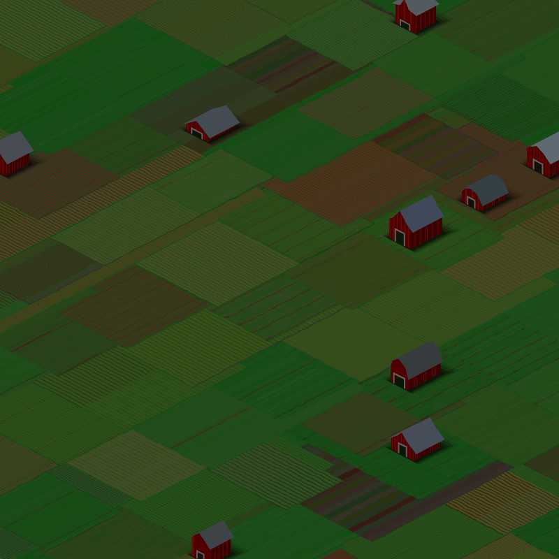 RED FARMS IN A QUIET COUNTY #13