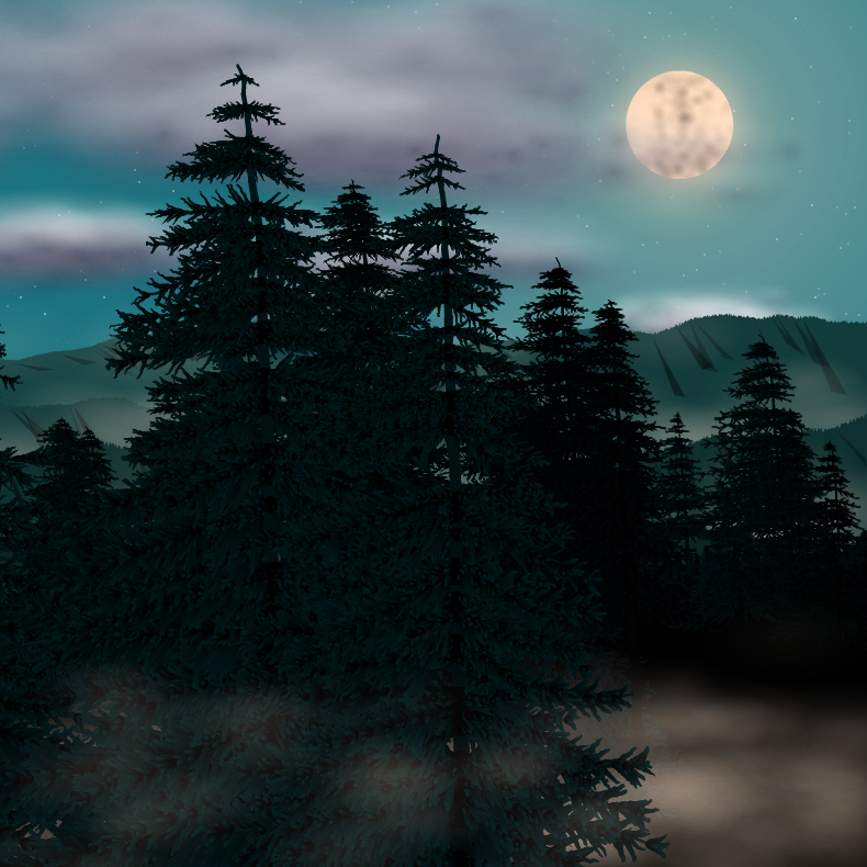 Moonlit Mountains #67