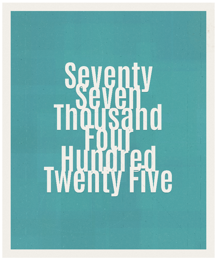 Count #77425