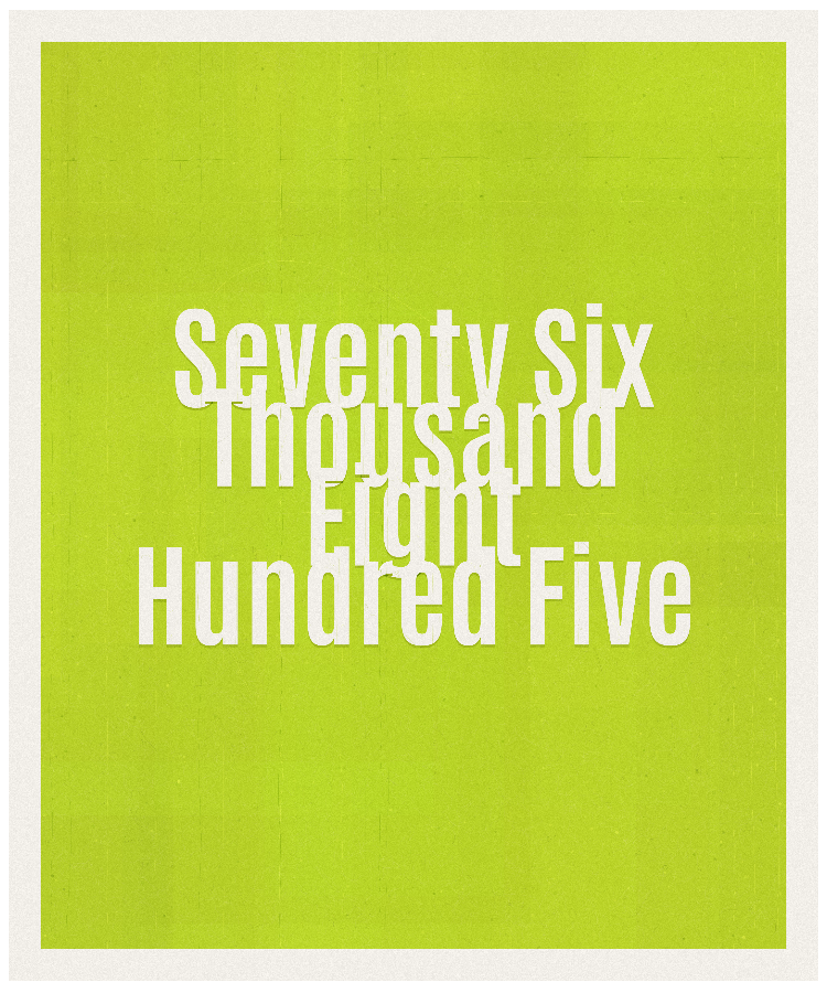 Count #76805