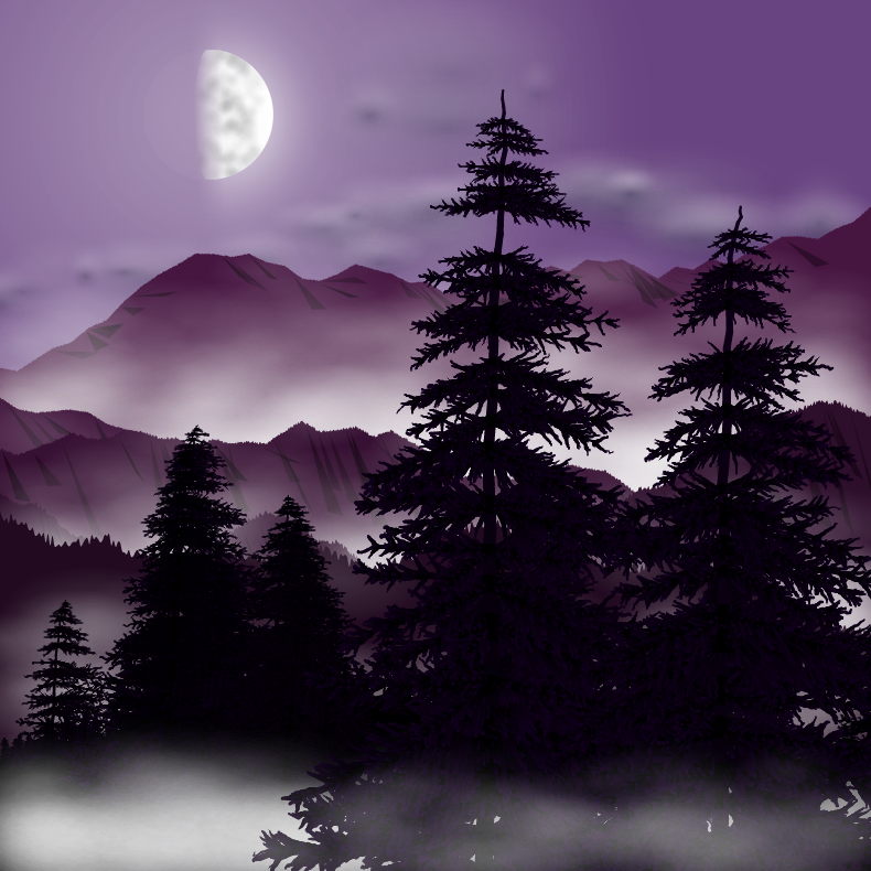 Moonlit Mountains #69