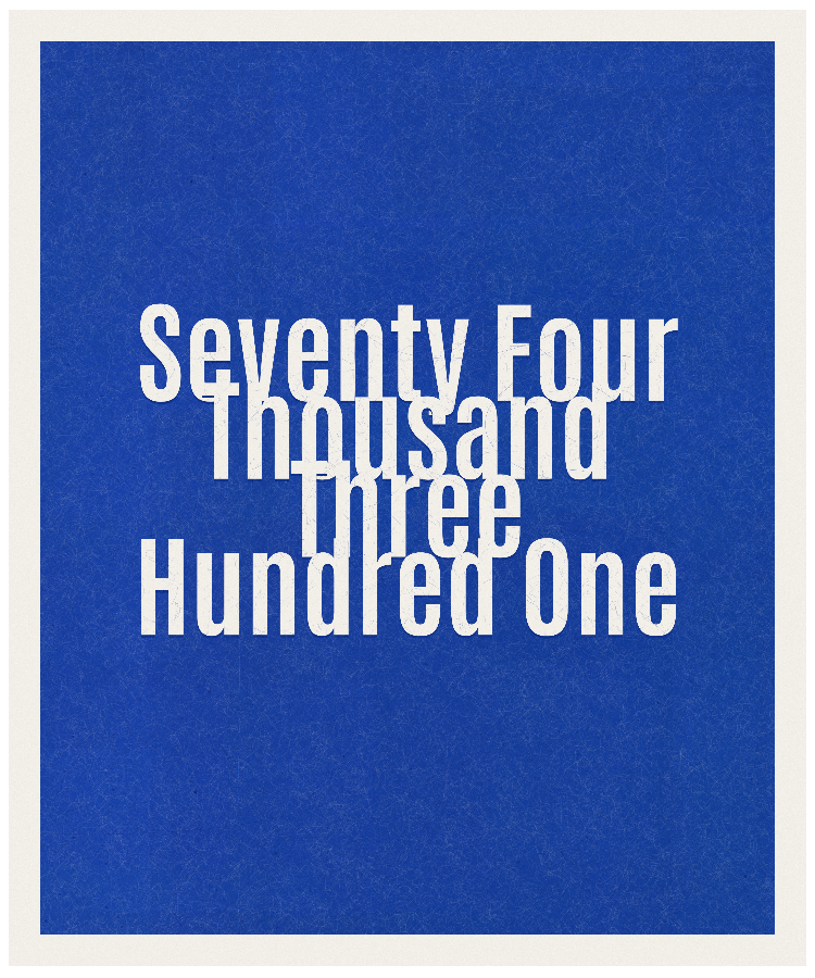 Count #74301