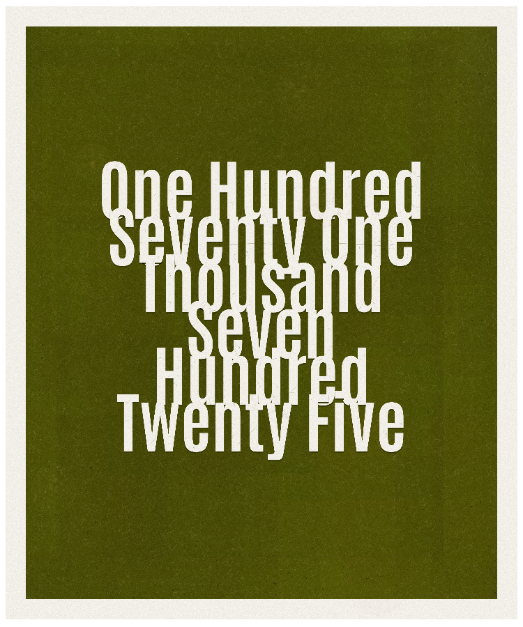 Count #171725