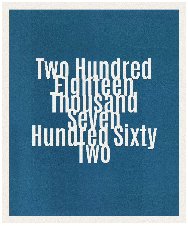 Count #218762