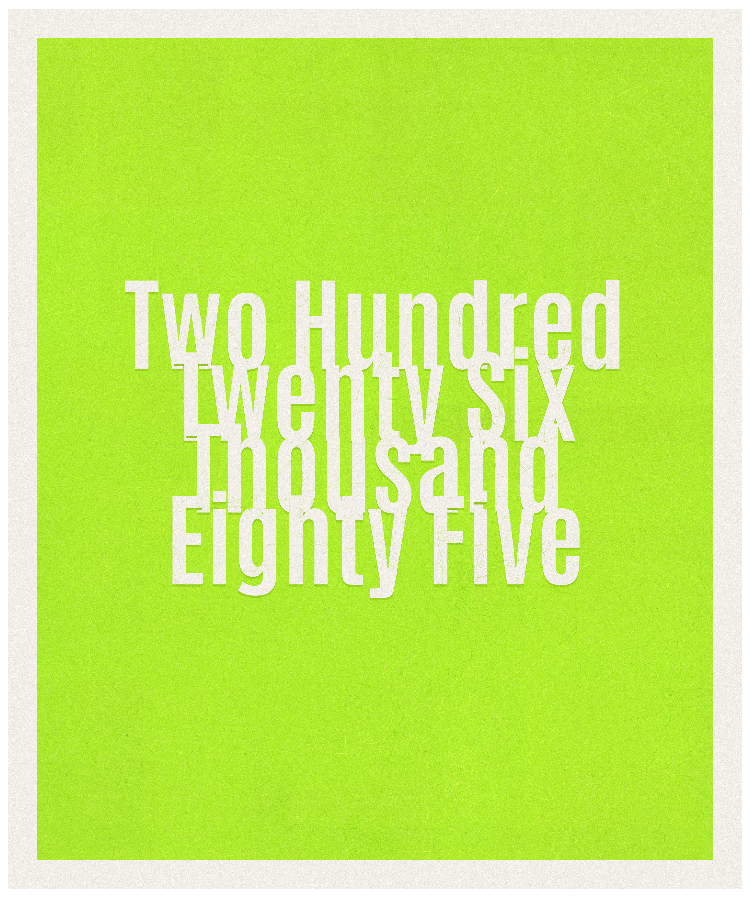 Count #226085