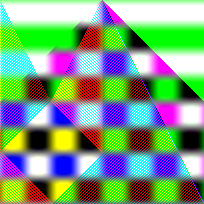 RGB Elementary Cellular Automaton #725