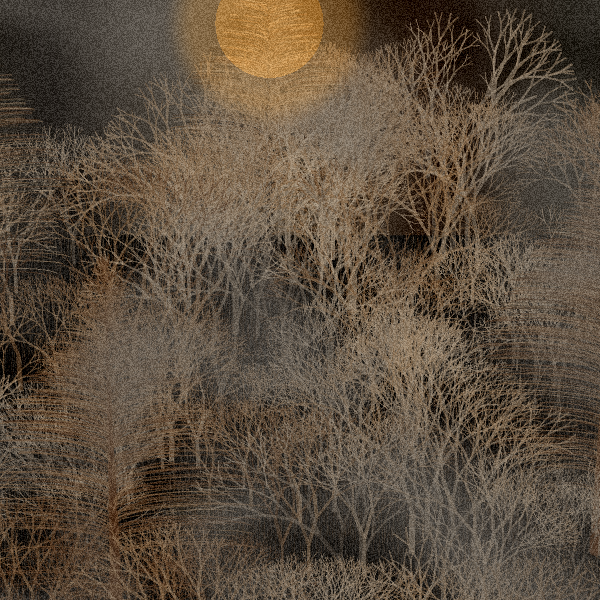 Moonlit Native Bush #88