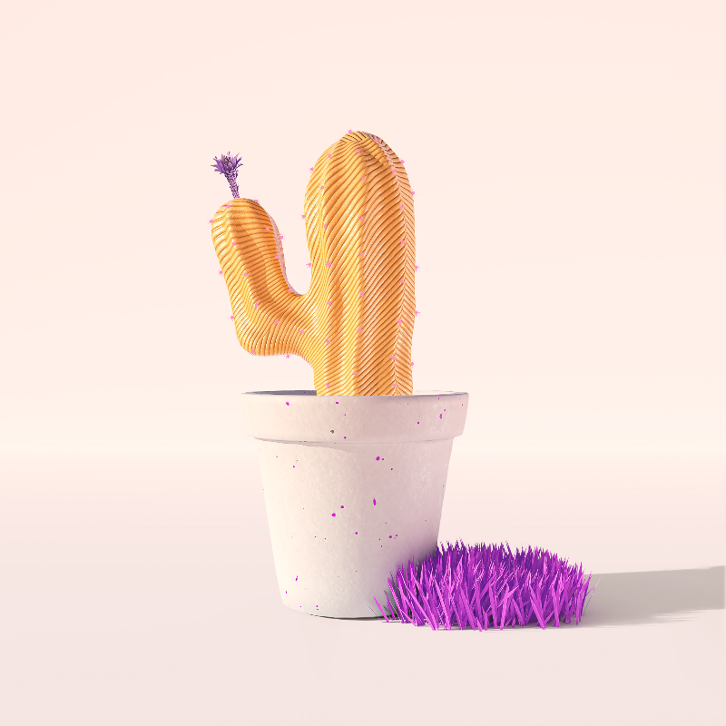 3D Crypto Cacti #5