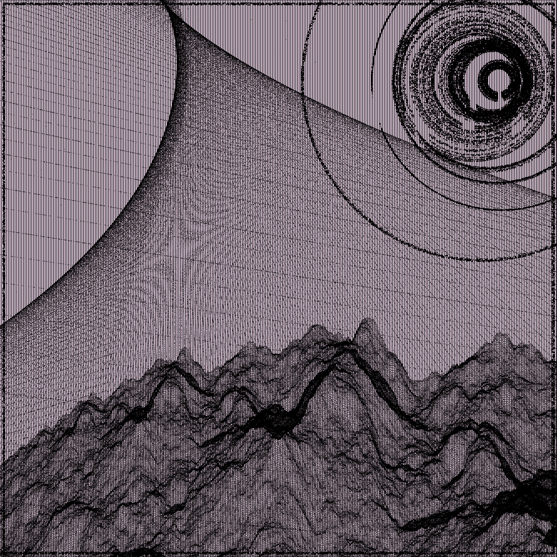 Surreal classic generative landscape #63