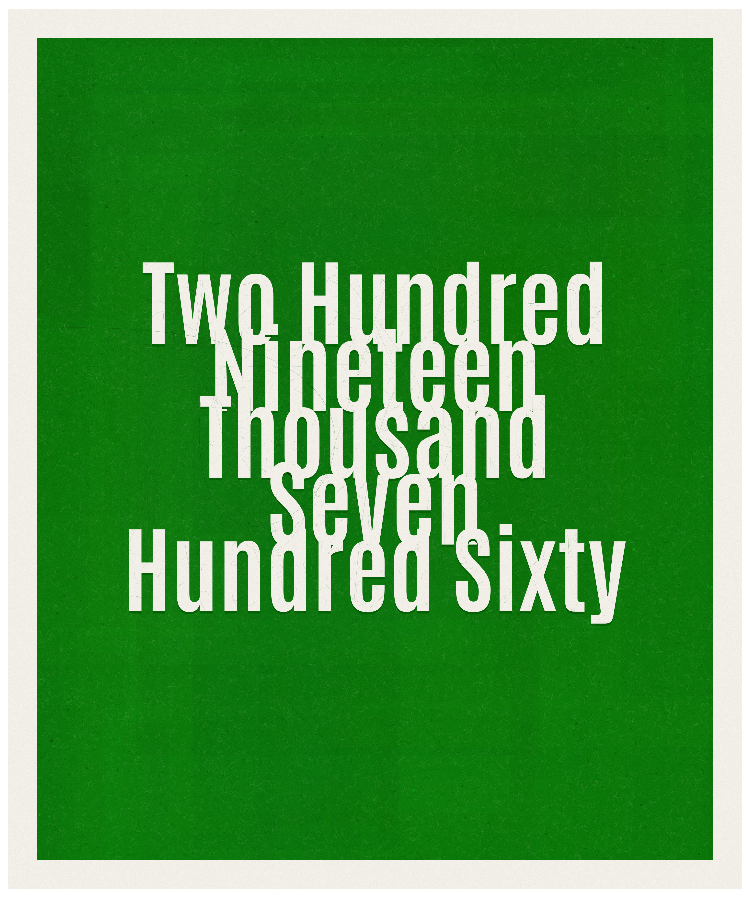 Count #219760