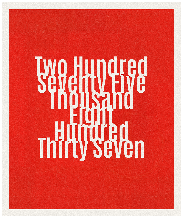 Count #275837
