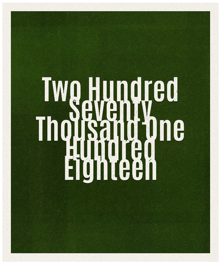 Count #270118