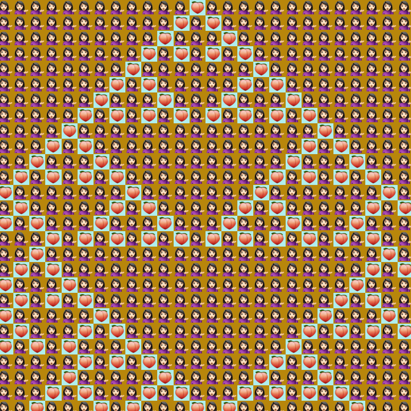 Elementary Cellular Emoji Automata #595