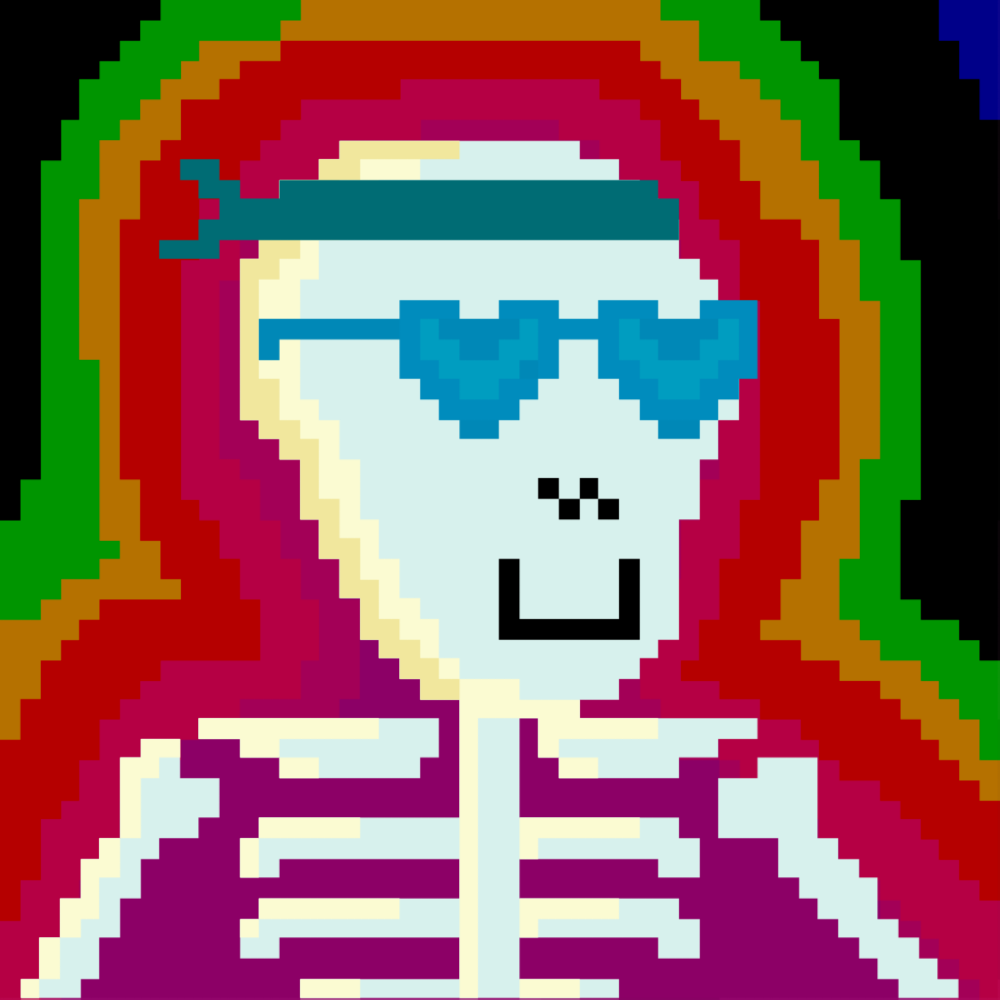 PIXEL SKULLETTI 1 #198