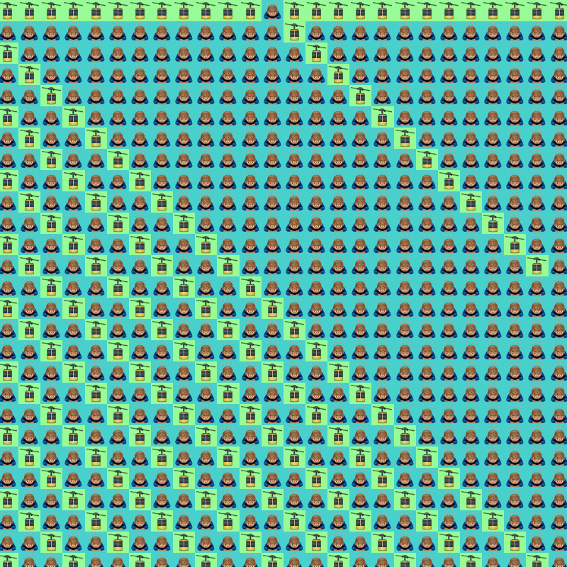 Elementary Cellular Emoji Automata #655