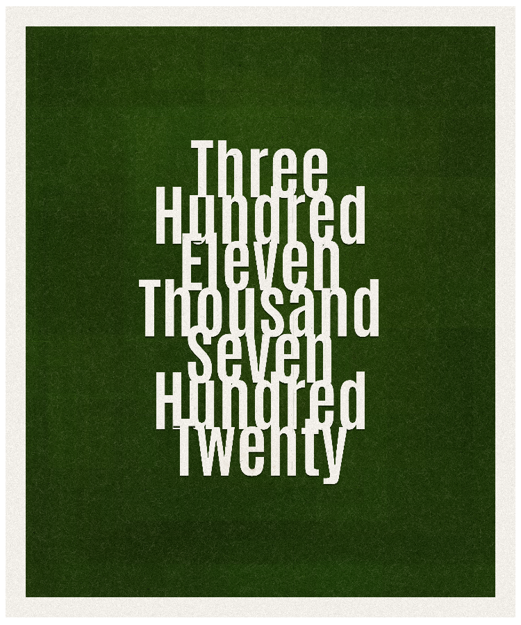 Count #311720