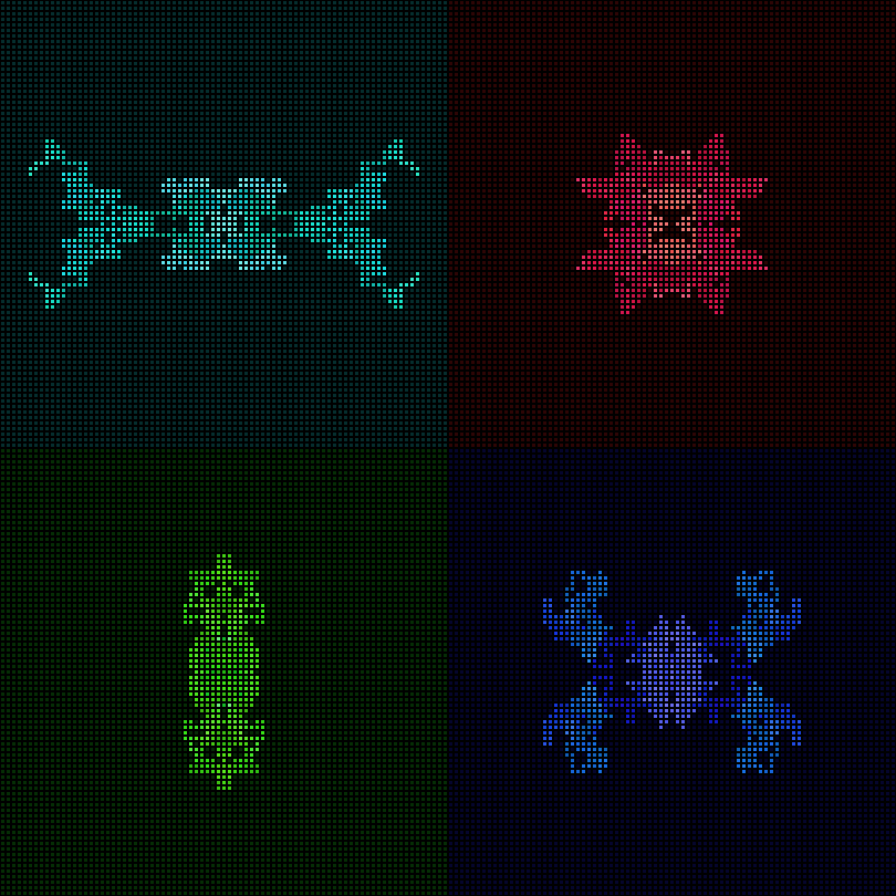 Dither Creatures 2x2 #93