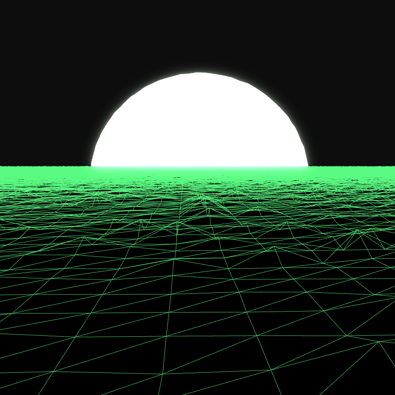 Generative Retrowave Field #23