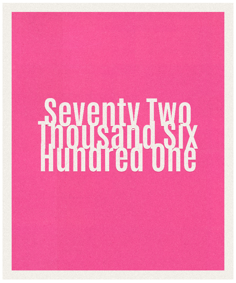 Count #72601