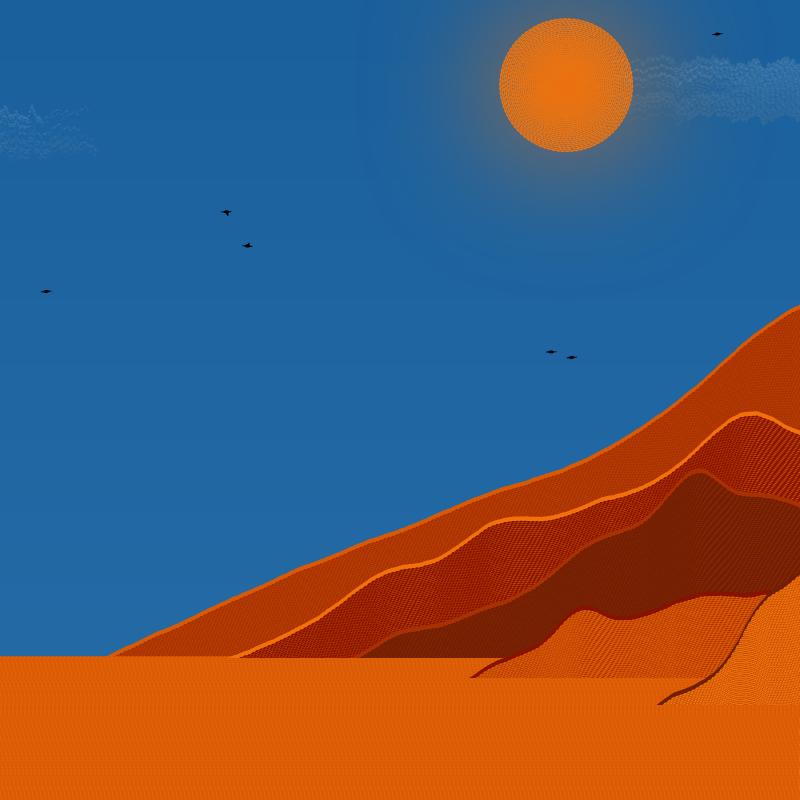 Painted Mountain Sunset #5