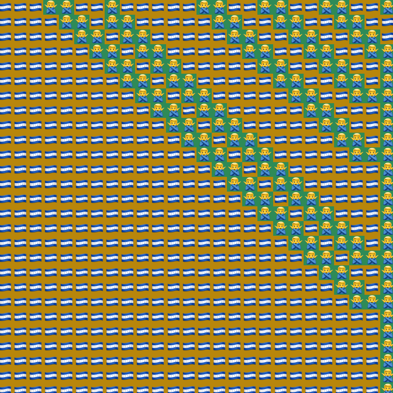 Elementary Cellular Emoji Automata #781