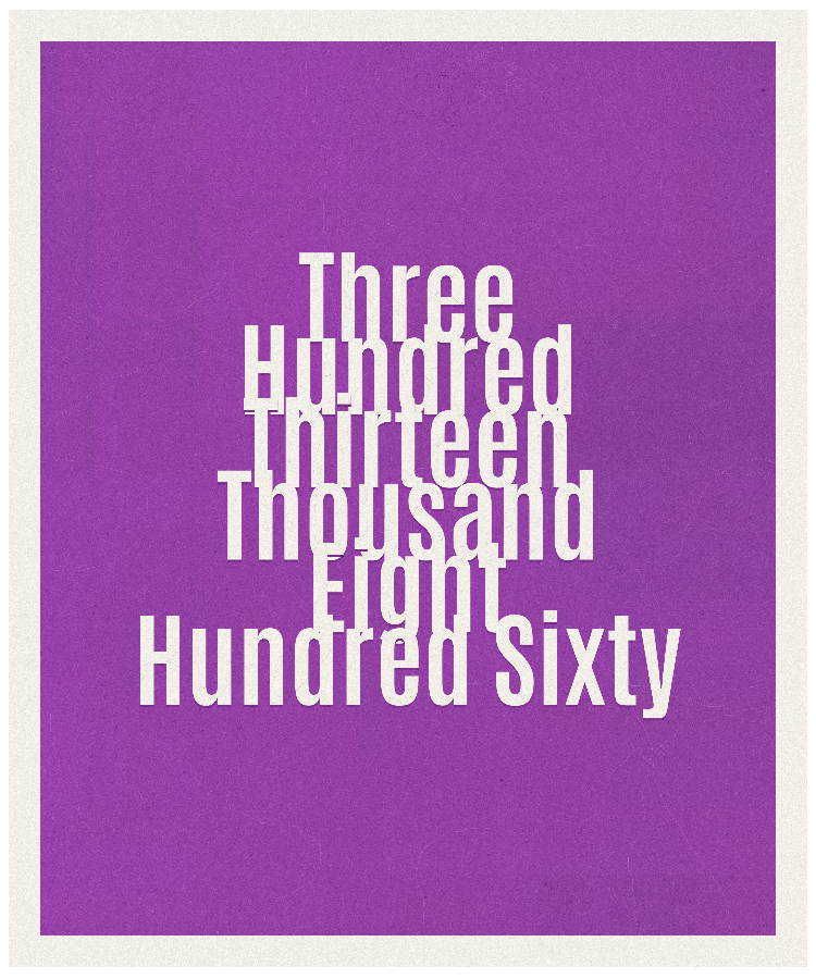 Count #313860