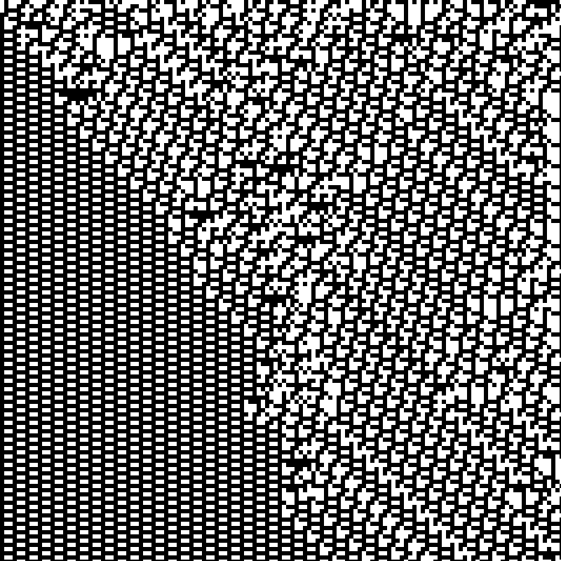 Colored Elementary Cellular Automaton #287