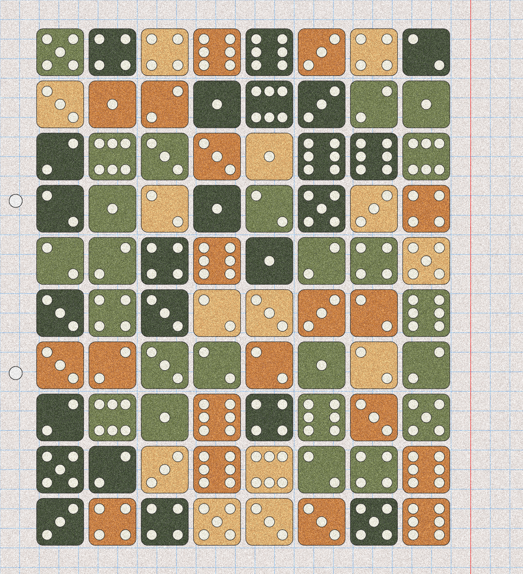 sketchbook page 6: dice roll #55