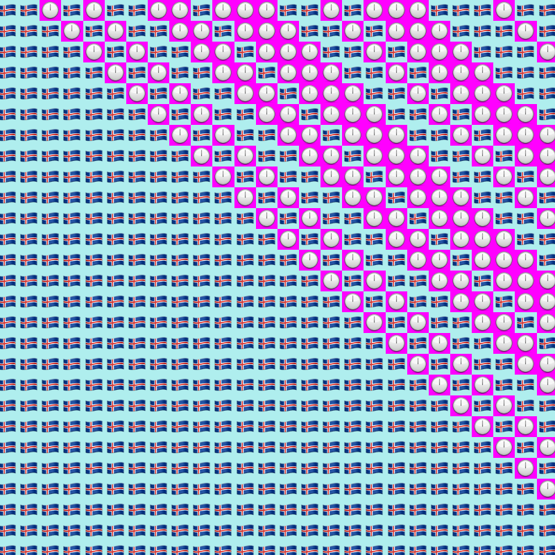 Elementary Cellular Emoji Automata #745