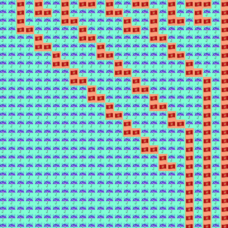 Elementary Cellular Emoji Automata #311