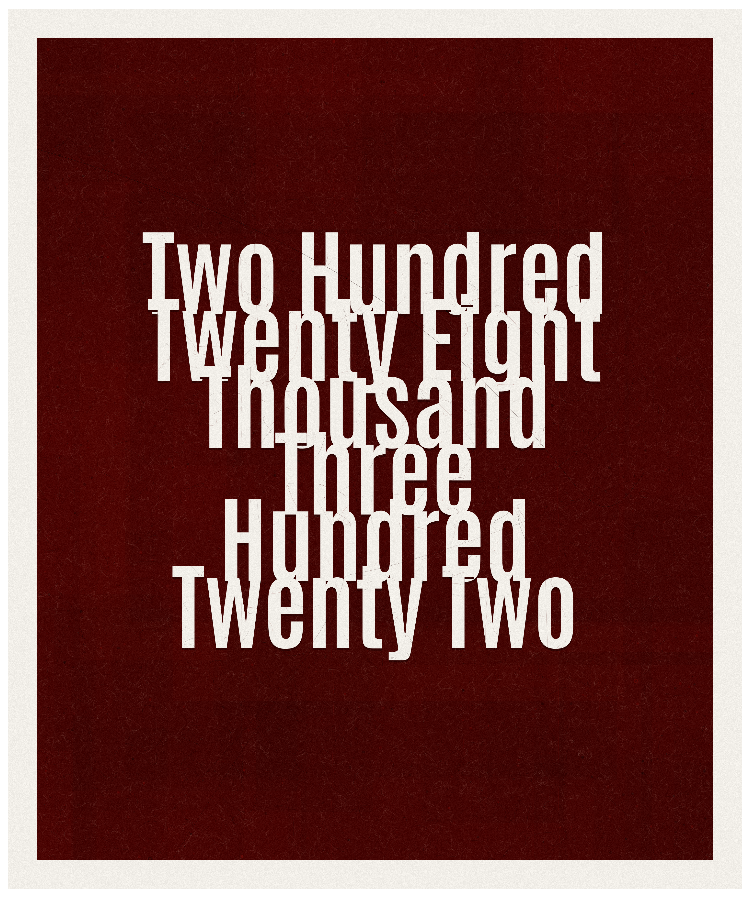 Count #228322